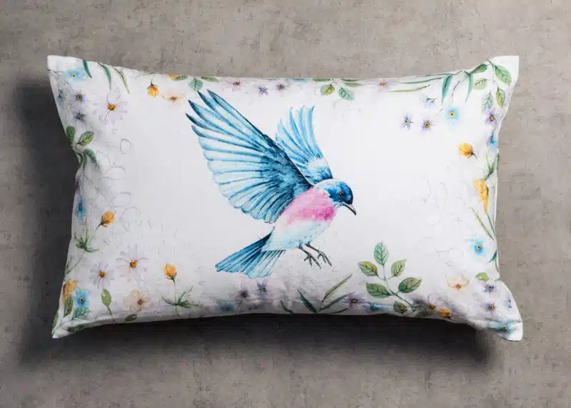 Happy Brid Rectangle Cushion