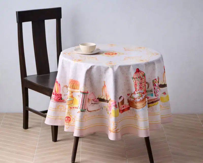 Pastries  Round Tablecloth