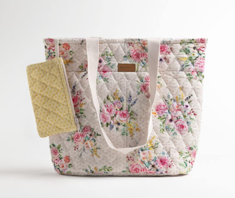 Sweet Rose Lavender Shopping Bag