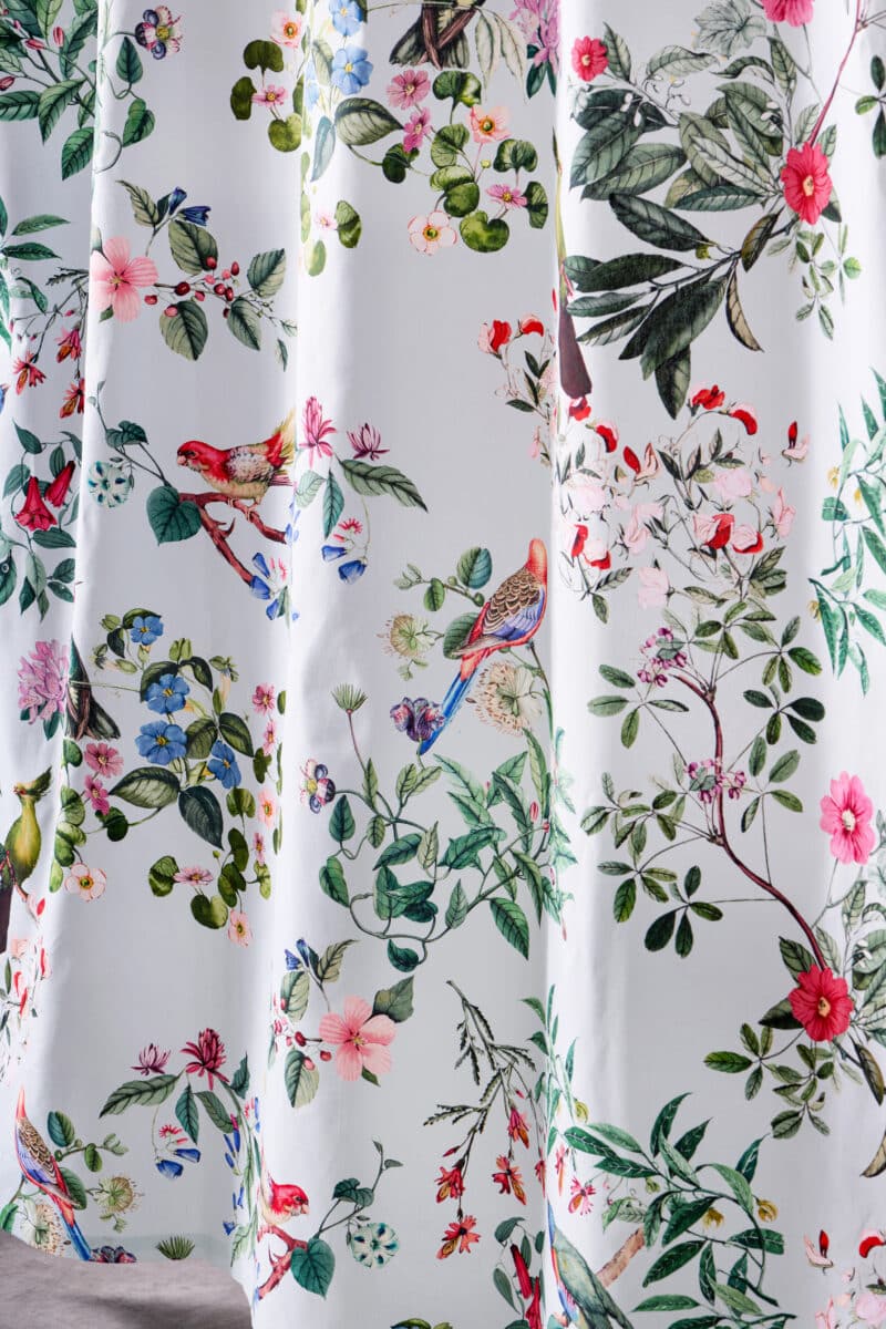 Eden - White Shower Curtain