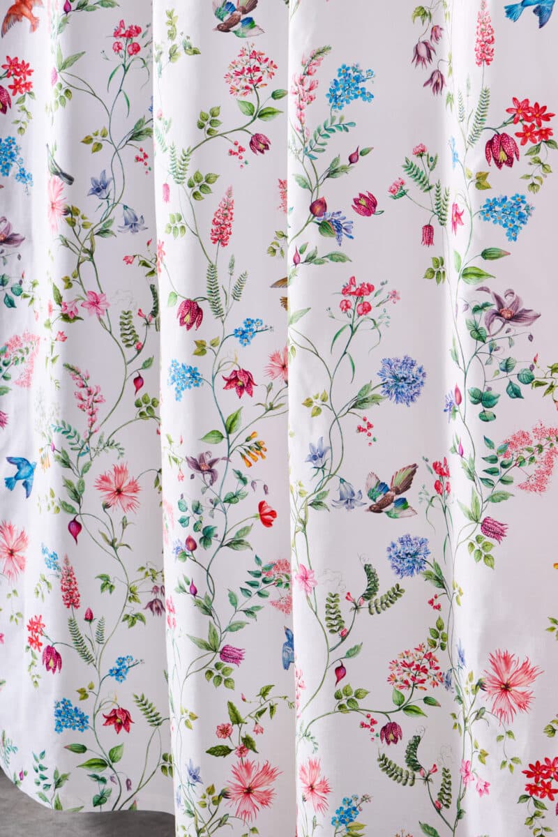 Neo Ipomee - White Shower Curtain