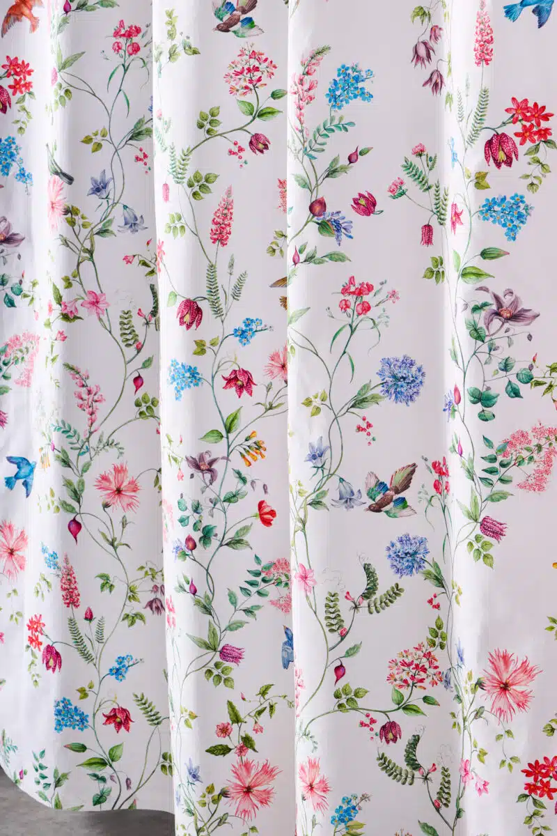 Neo Ipomee - White Shower Curtain