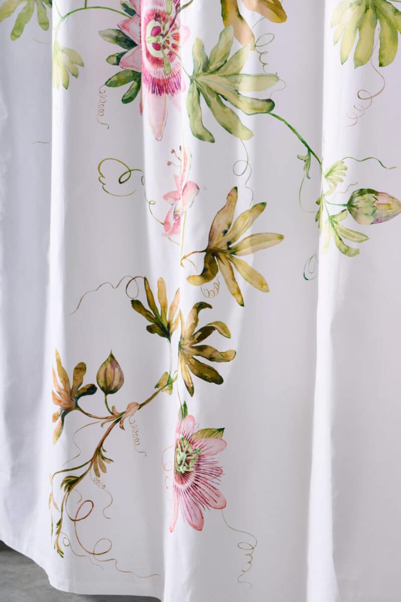 Passion - White Shower Curtain