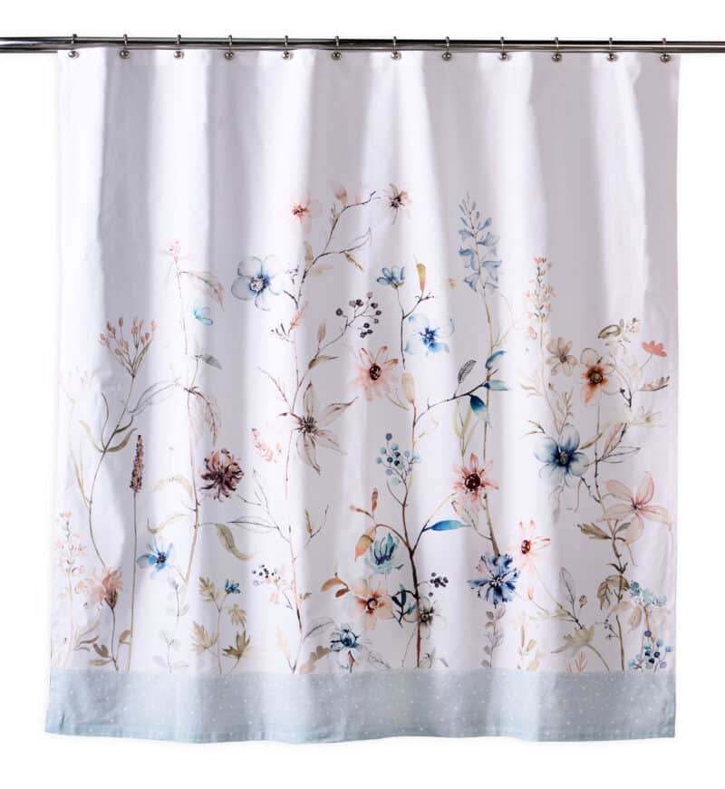 Ice Florals Shower Curtains