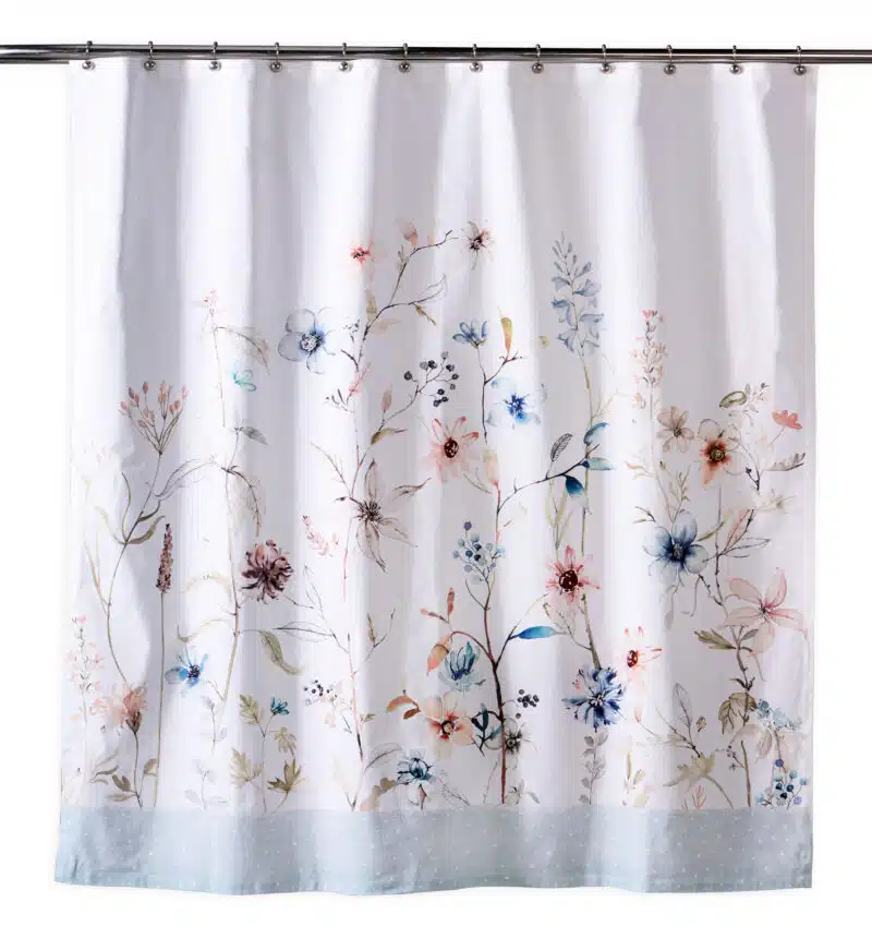 Ice Florals Shower Curtains