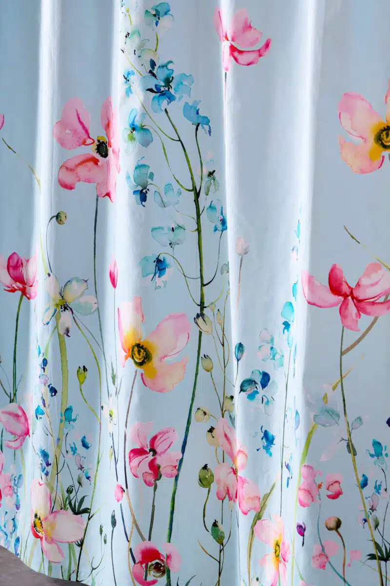 Delphinium - Blue Shower Curtain