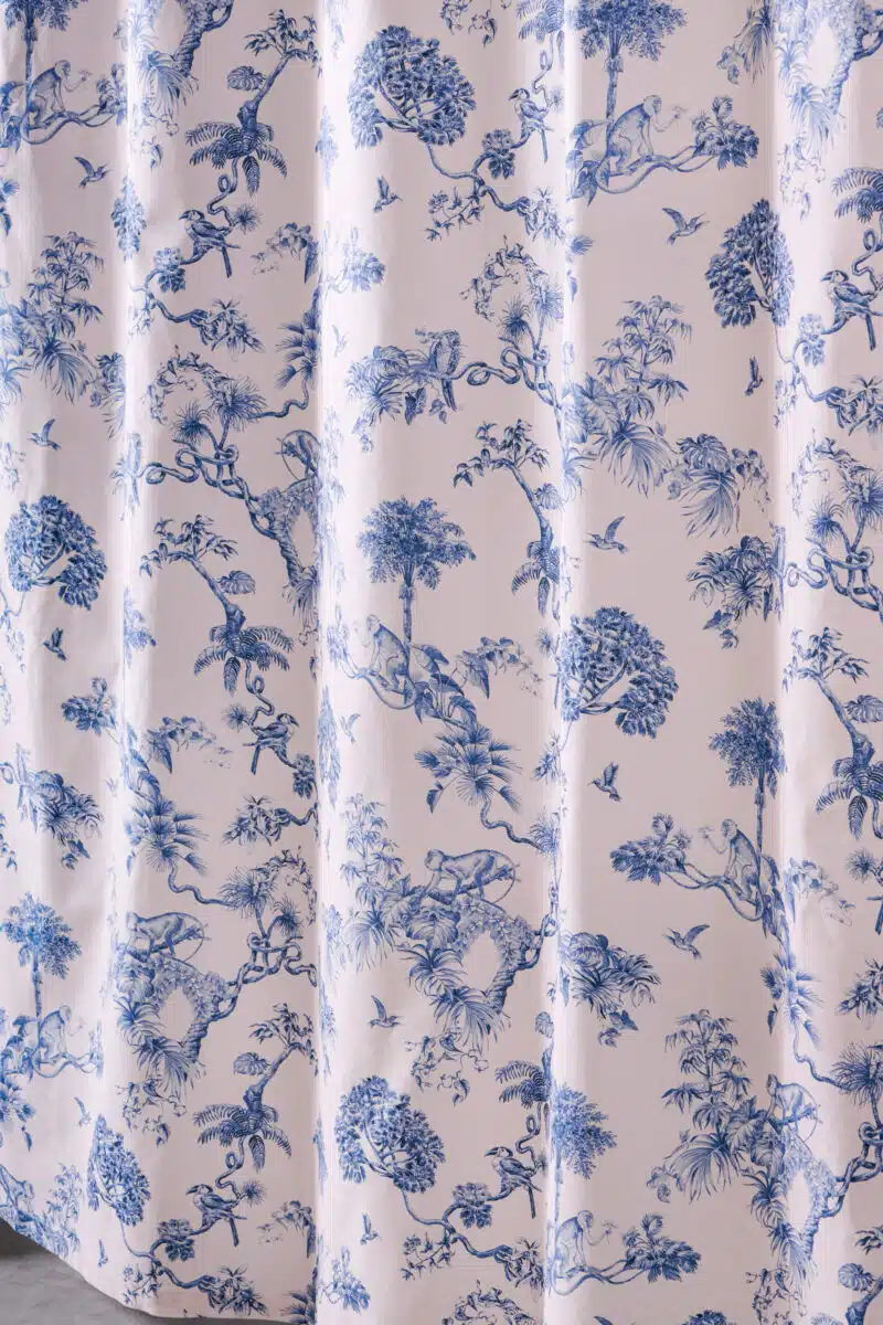 Bonobo - Blue Shower Curtain