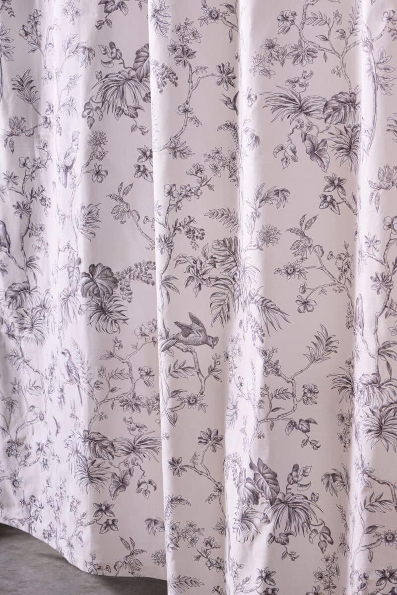 Jouy Paradis - Grey Shower Curtain