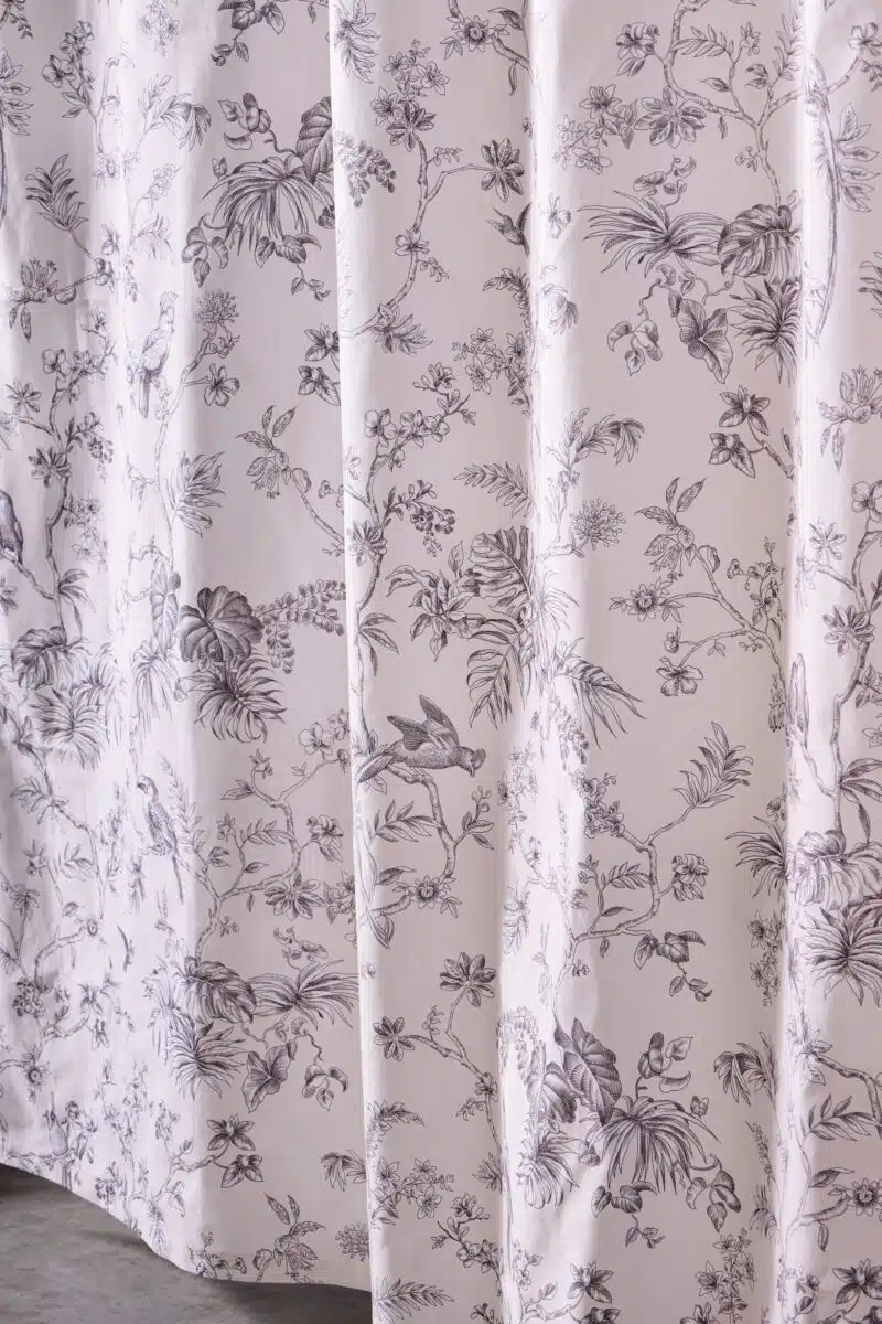 Jouy Paradis - Grey Shower Curtain
