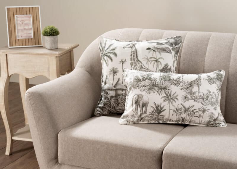 Savana Jouy - Beige Decorative Cushion Cover