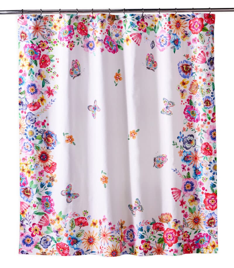 Happy Florals Shower Curtain