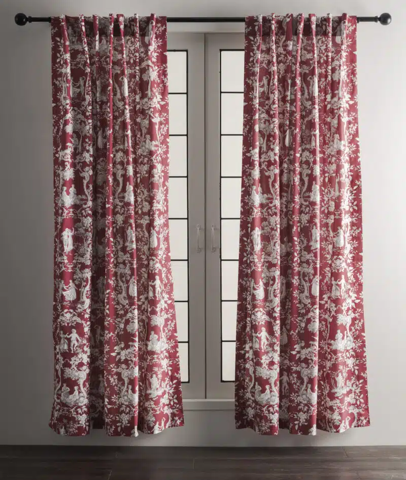 Joli Jouy Red Curtain