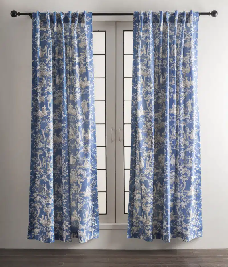 Joli Jouy Blue Curtain