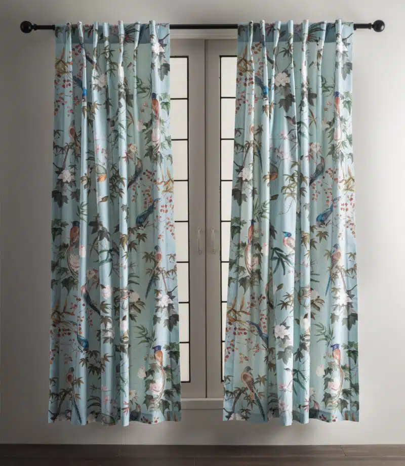 Hokuzai Blue Curtain