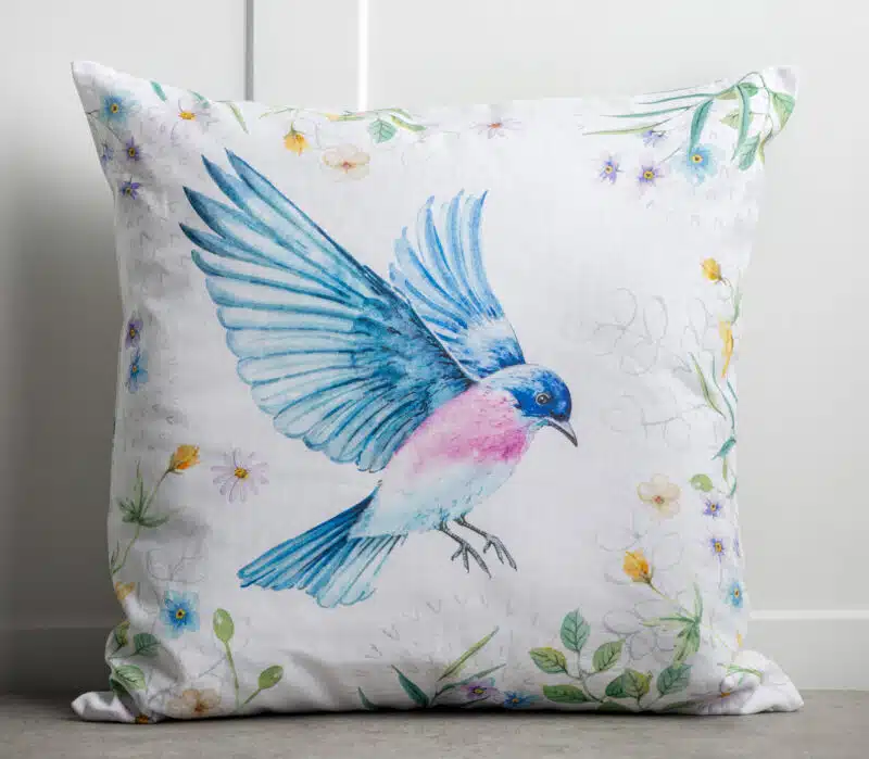 Happy Brid Square Cushion