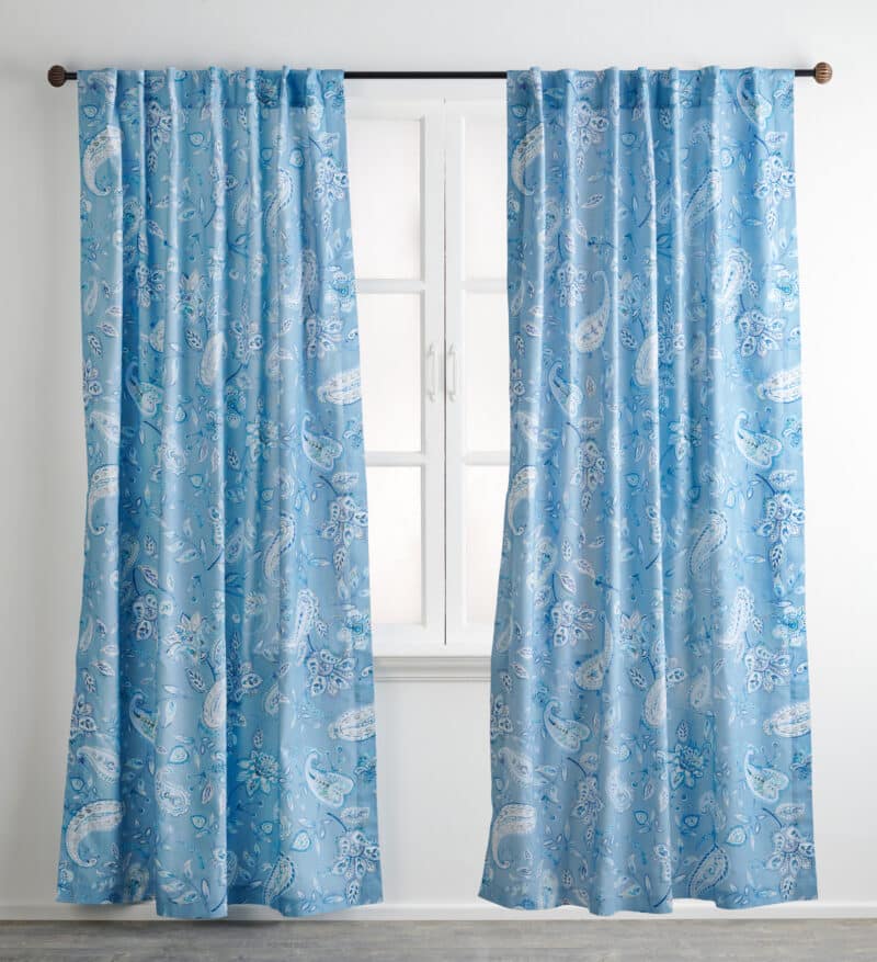 Ramage Steel blue Curtain