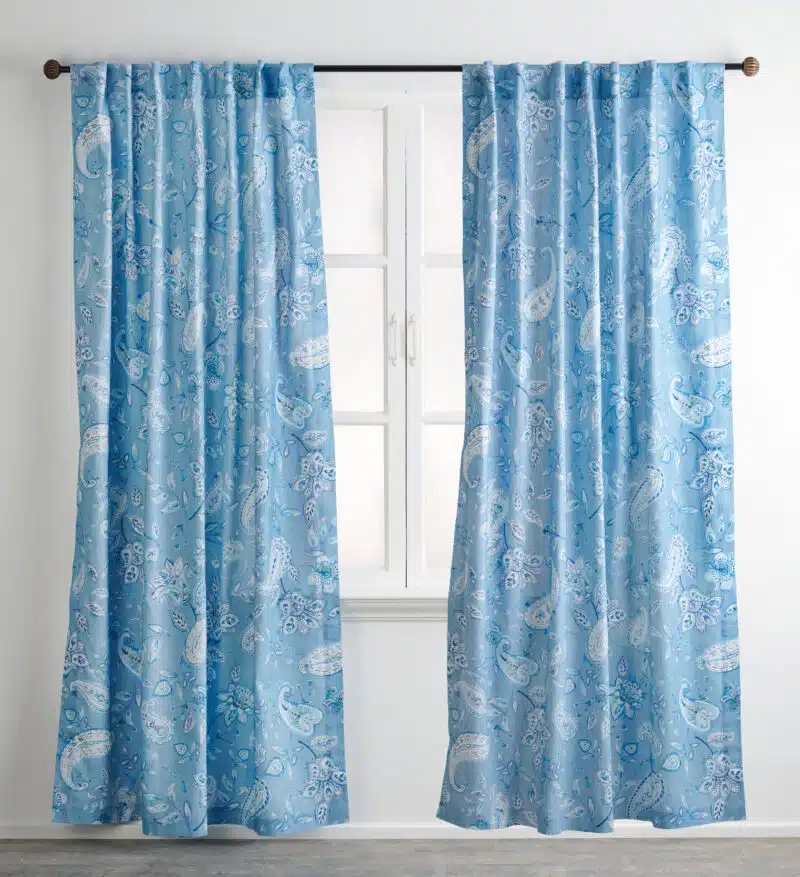 Ramage Steel blue Curtain