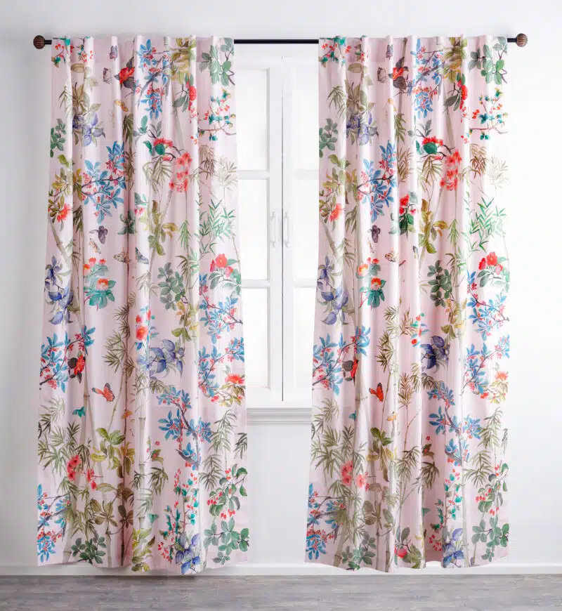 Bamboo Curtain Pale pink