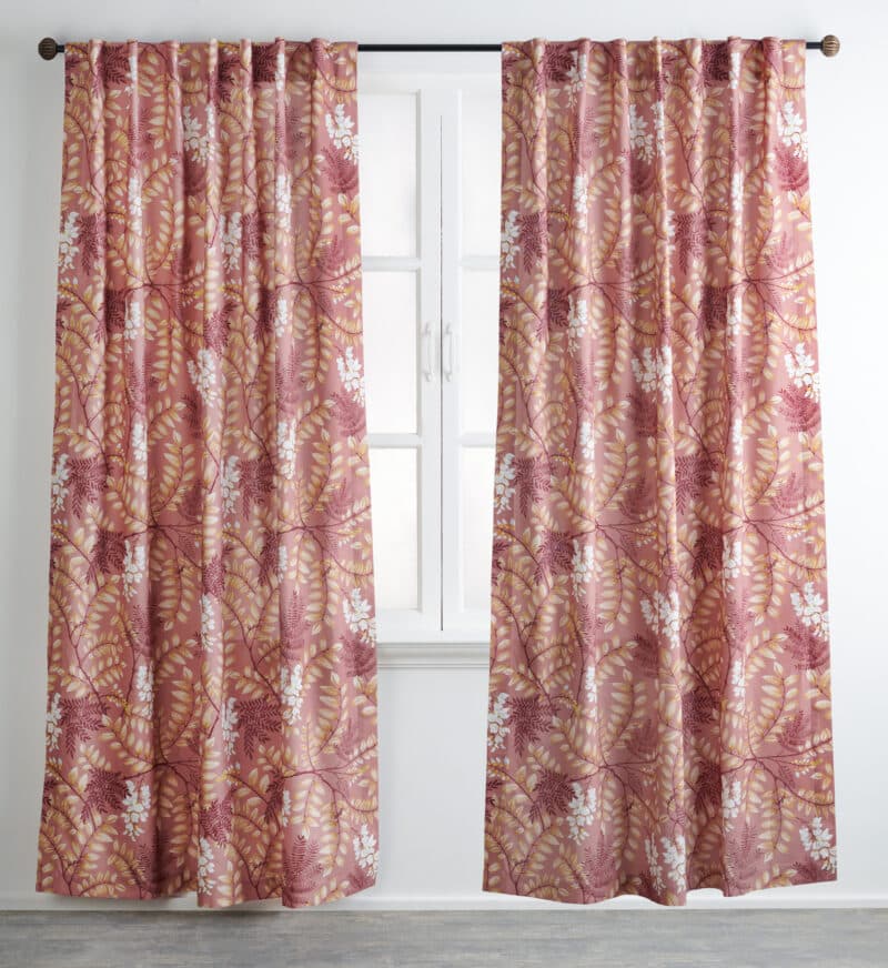 Feuillage Curtain Cameo brown