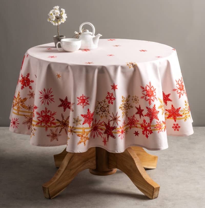 Crystal Star Round Tablecloth