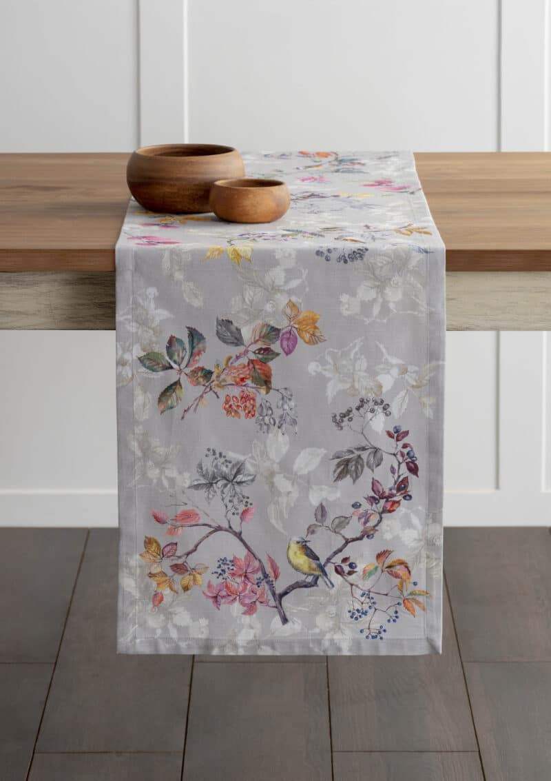 Equinoxe Grey Table Runner - Single side
