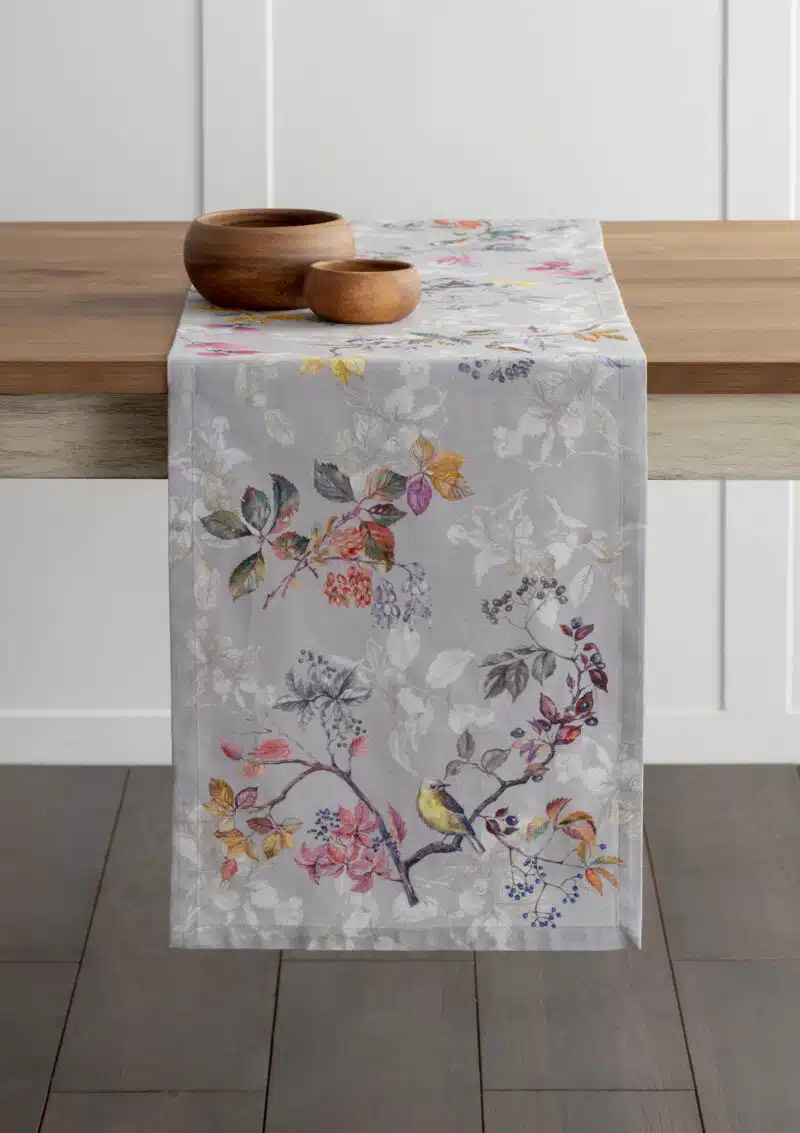 Equinoxe Grey Table Runner - Single side