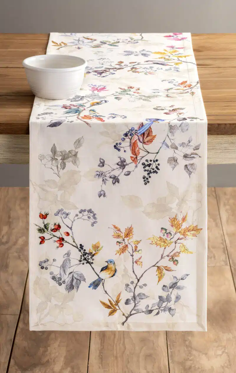 Equinoxe Beige Table Runner - Single side