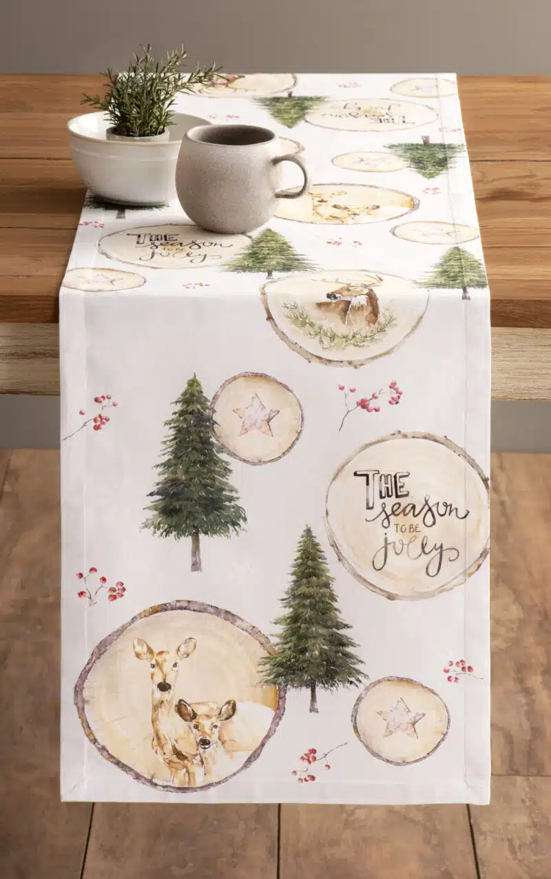 Mountain Life Table Runner - single  side