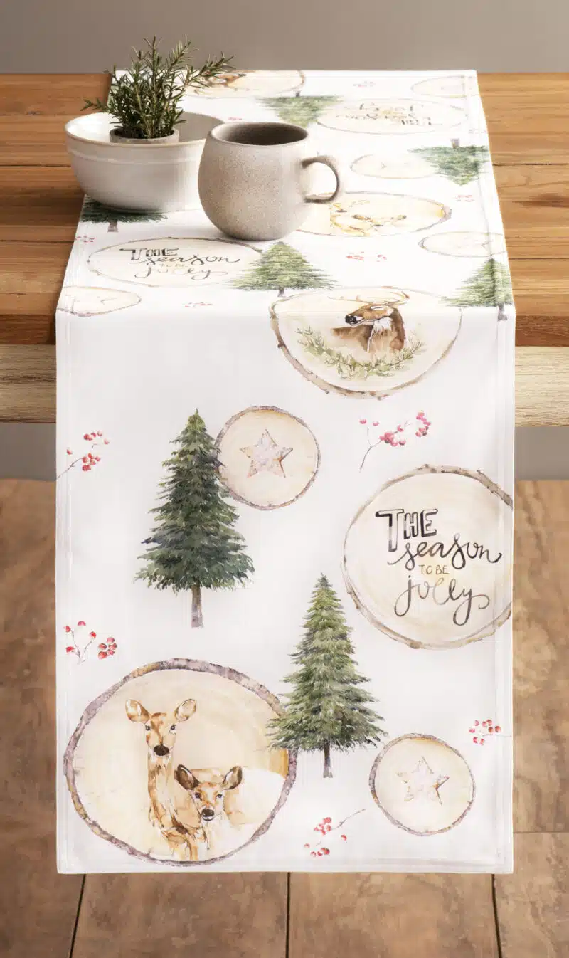 Mountain Life Table Runner-double side