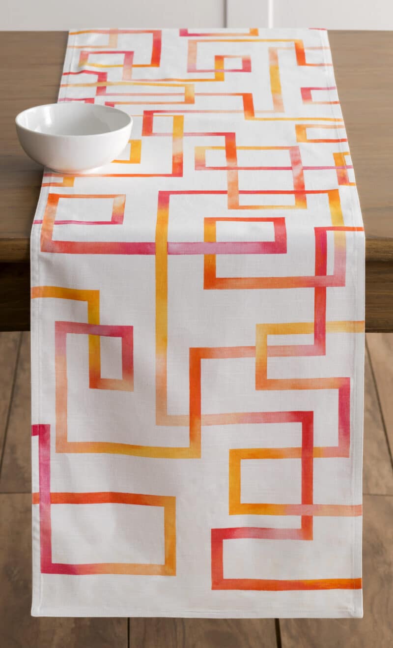 Summer Maze Table Runner-double side