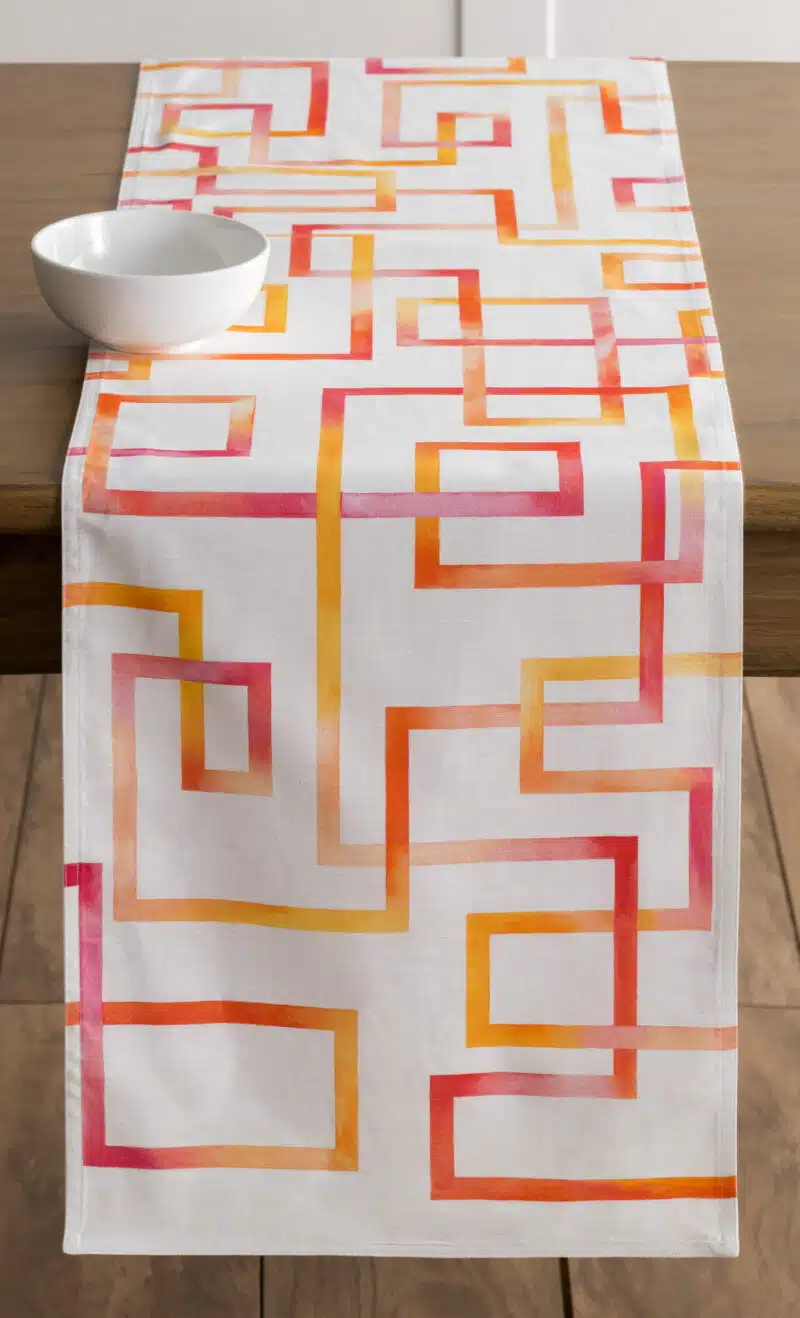 Summer Maze Table Runner-double side