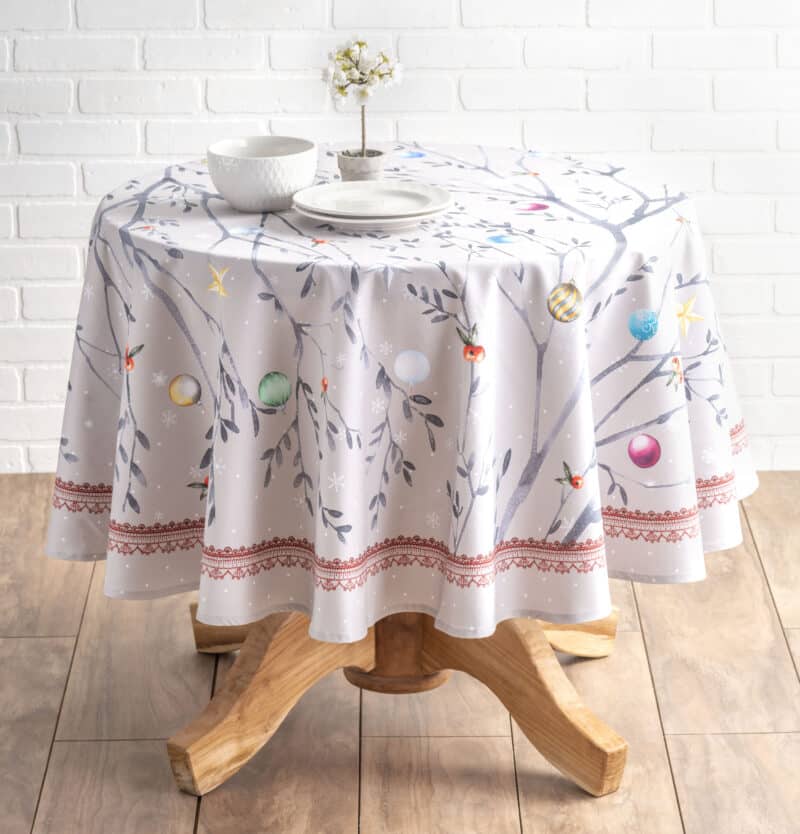 Fairy Christmas Round Tablecloth