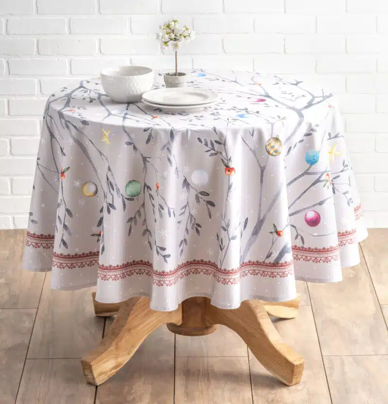 Fairy Christmas Round Tablecloth