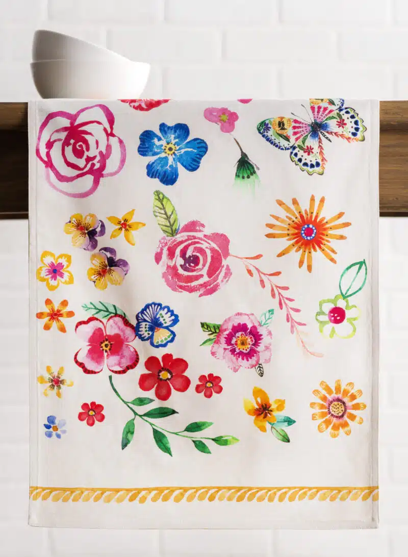Happy Florals Sweety Table Runner-double side