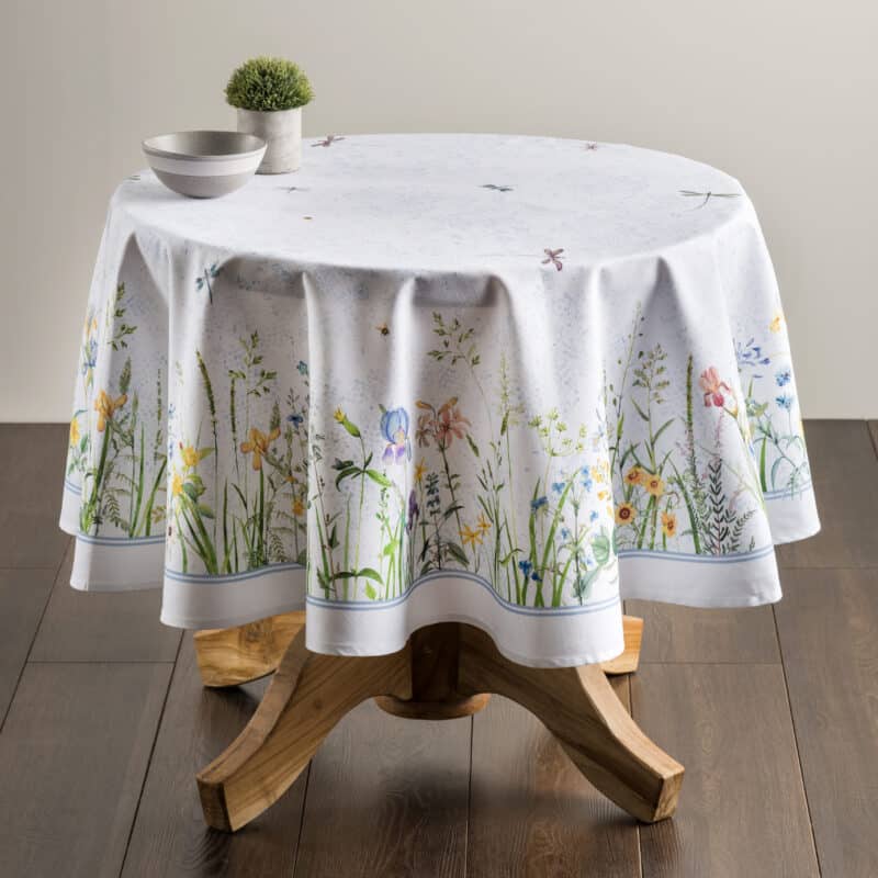 Fleurs De Mai Round Tablecloth