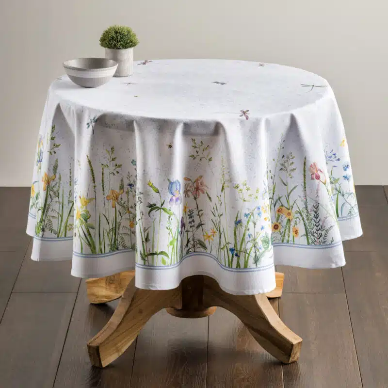 Fleurs De Mai Round Tablecloth