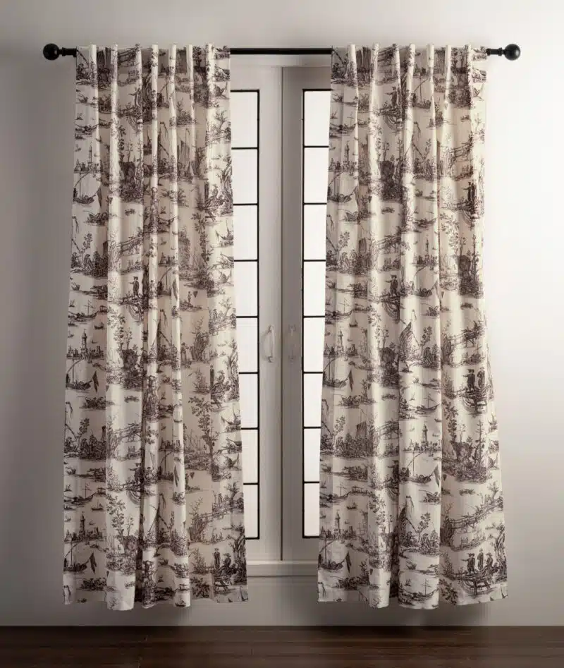 Calais Charcoal Curtain