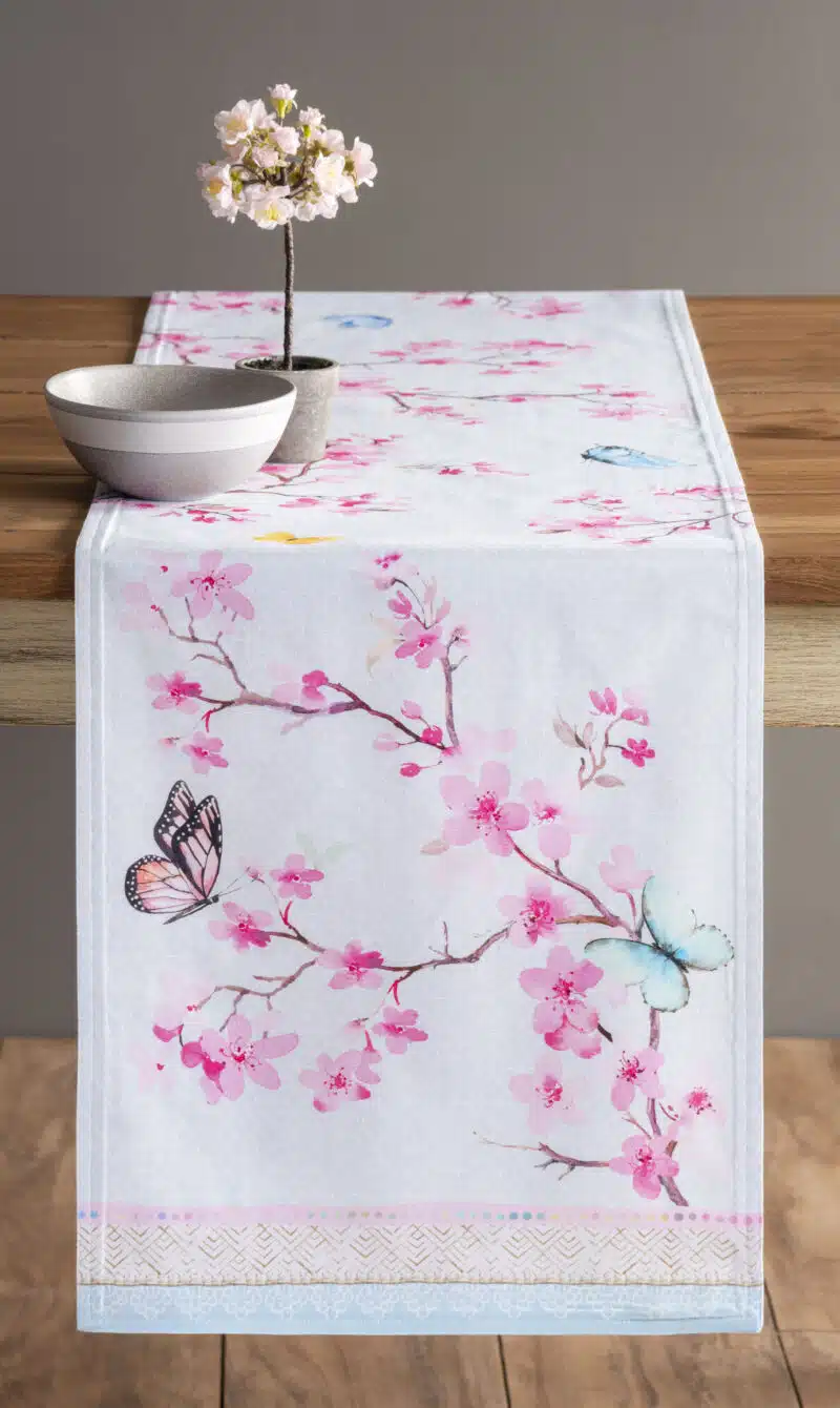 Blossom In Spring Table Runner-double side