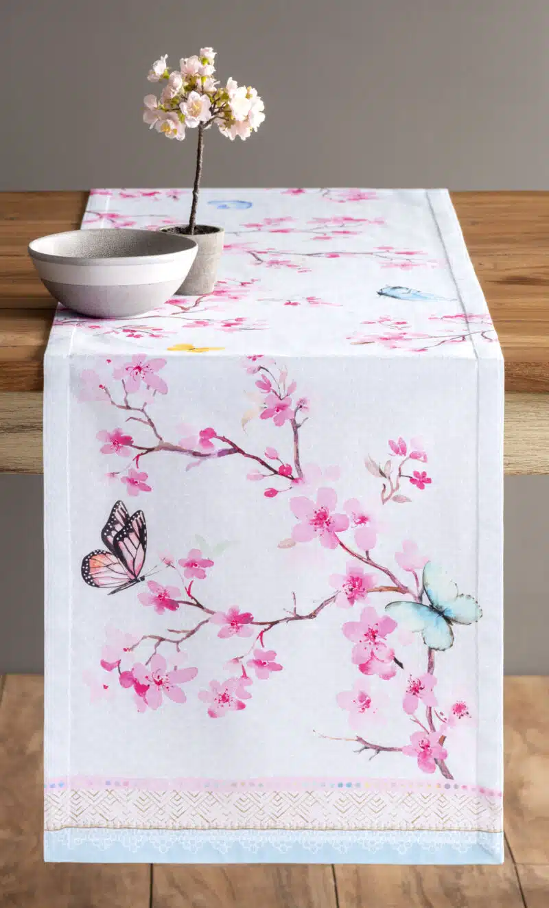 Blossom In Spring Table Runner - single side