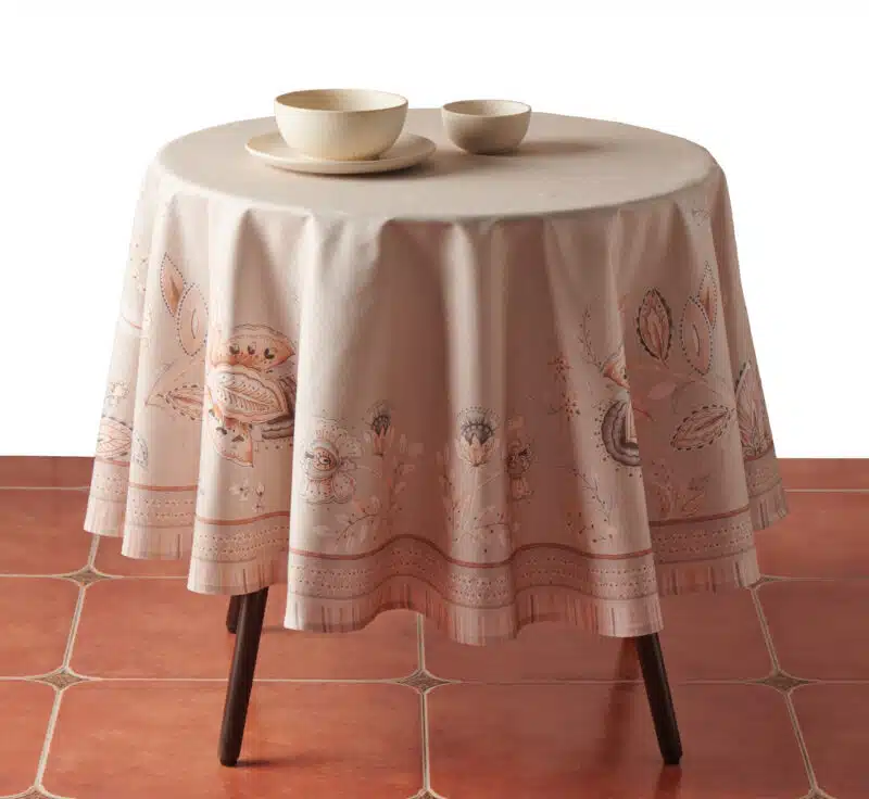 Society Florals Round Tablecloth