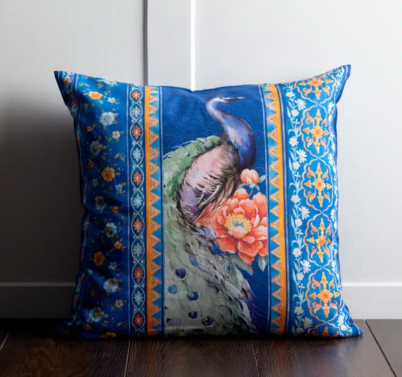 Blue Night Square Cushion