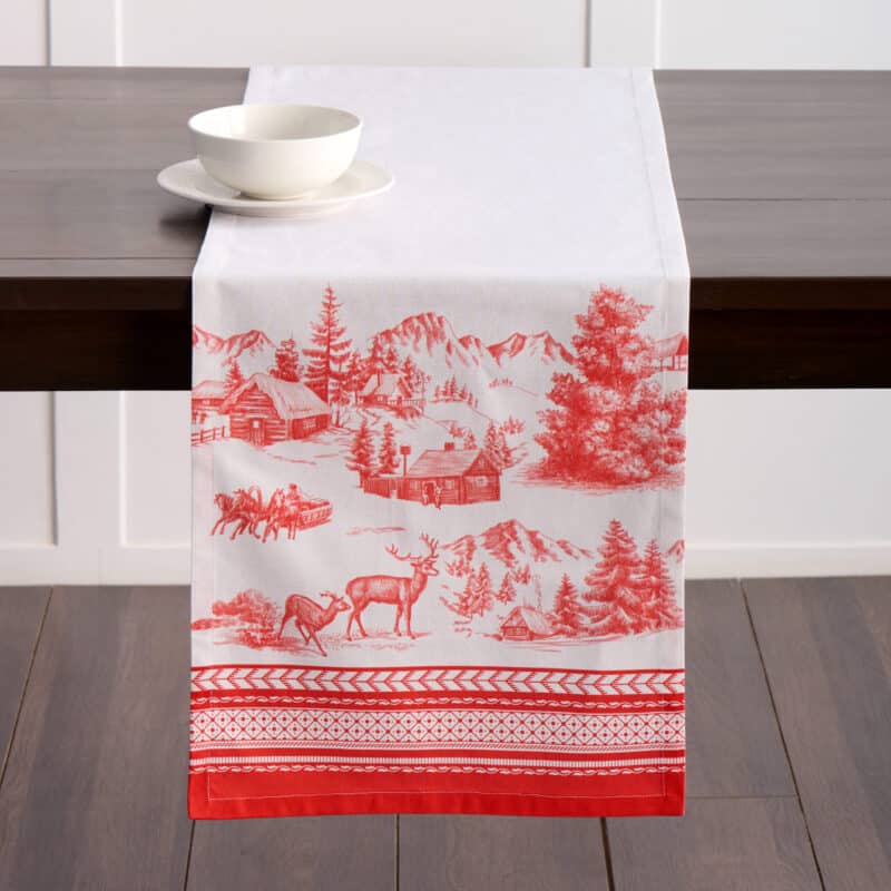 Winter Jouy Table Runner-Single Side
