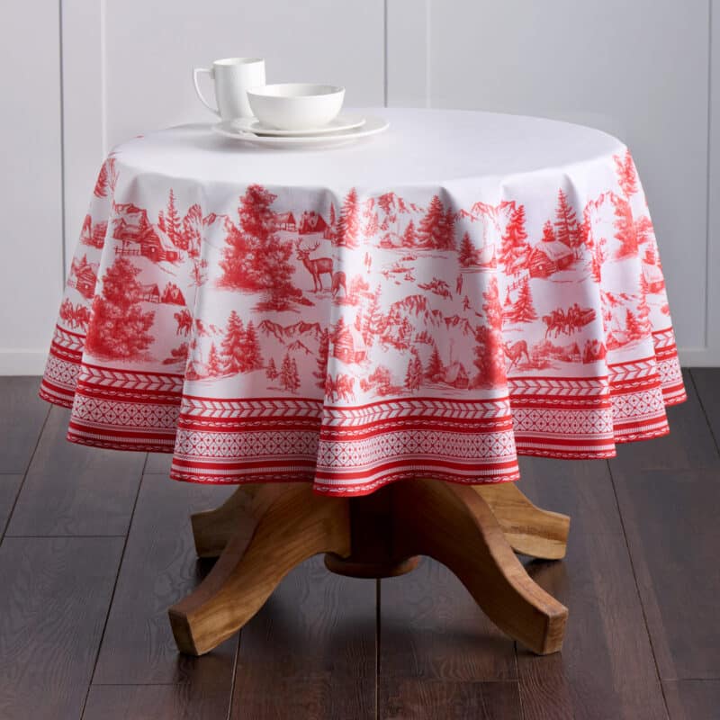 Winter Jouy Round Tablecloth