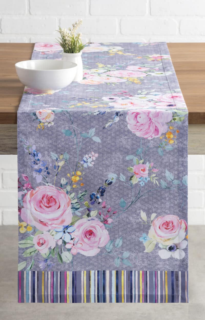 Sweet Rose Lavender Table Runner