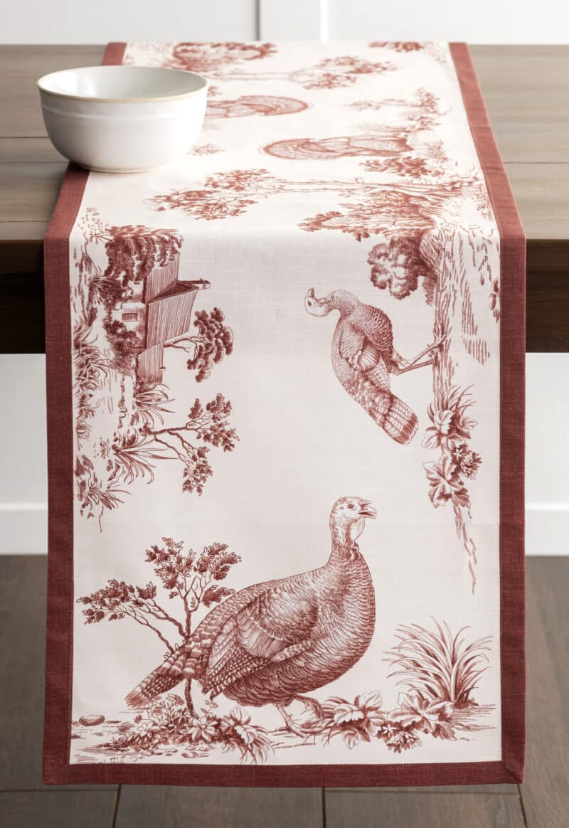 Holy Jouy Brown Table Runner-double side