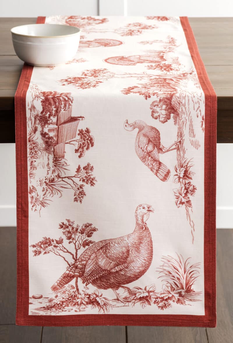 Holy Jouy Red Table Runner-double side