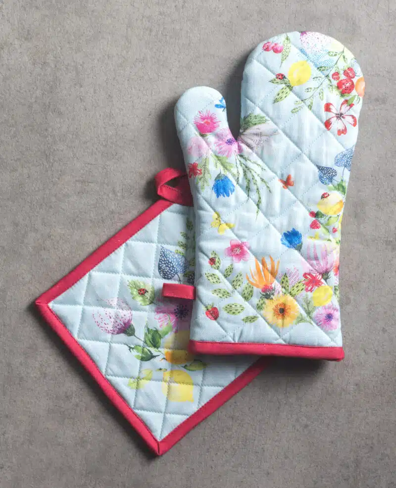 Jardin D'Ete Mint Glove & Potholder