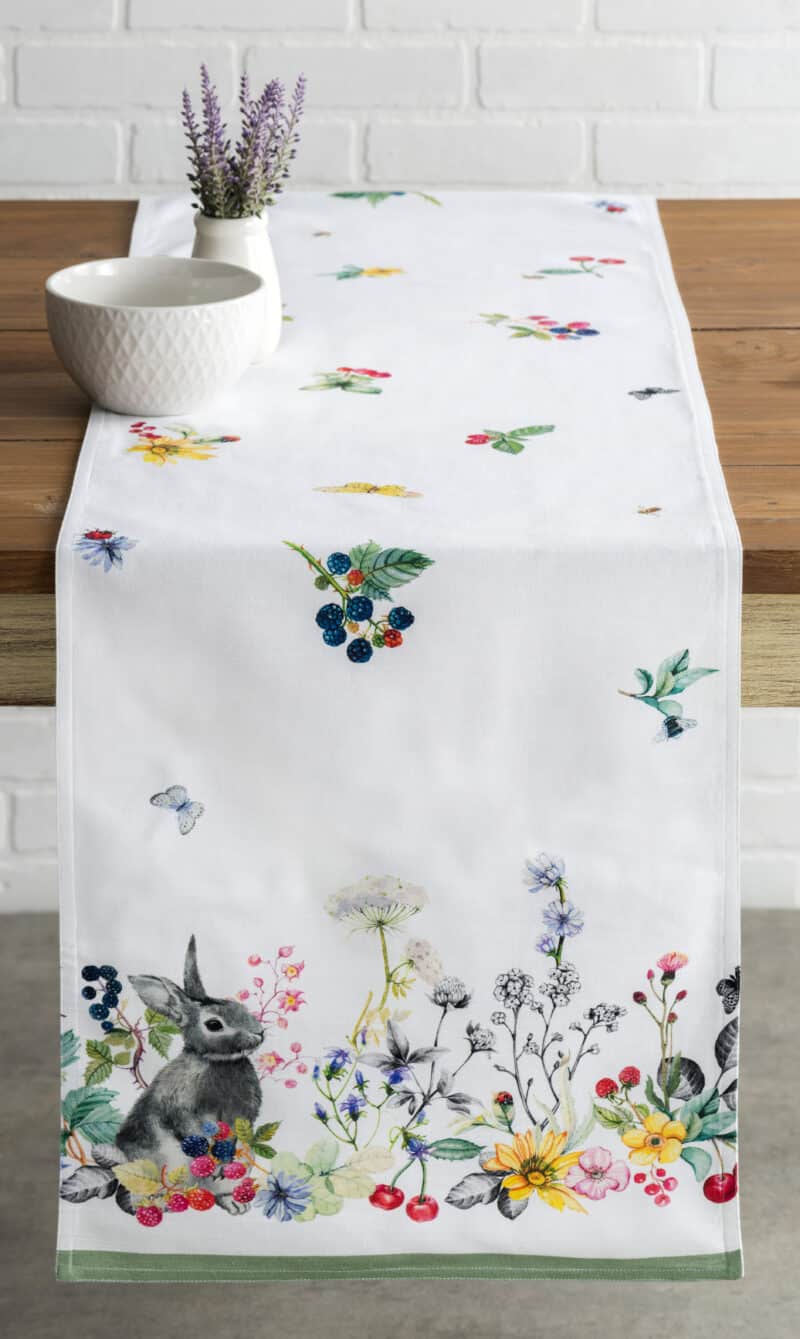 Printemps Table Runner-double side