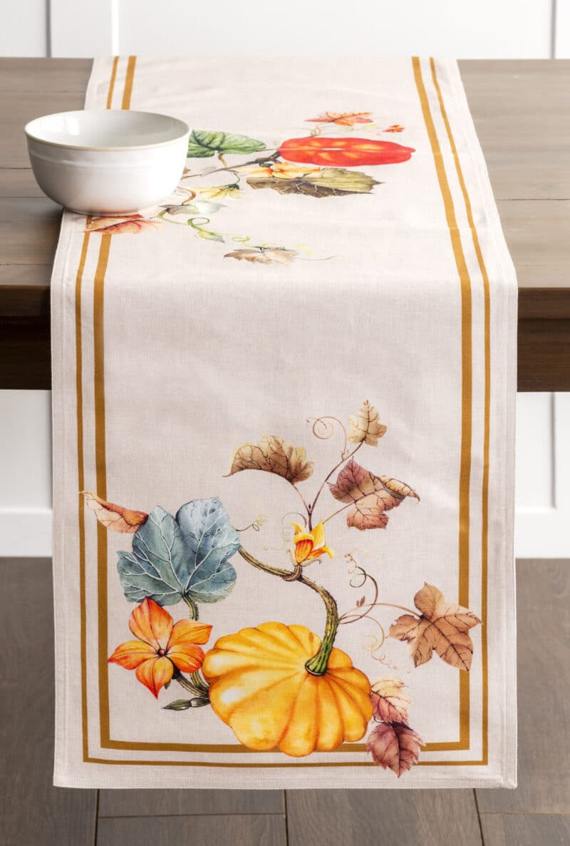 Potiron Table Runner-double side