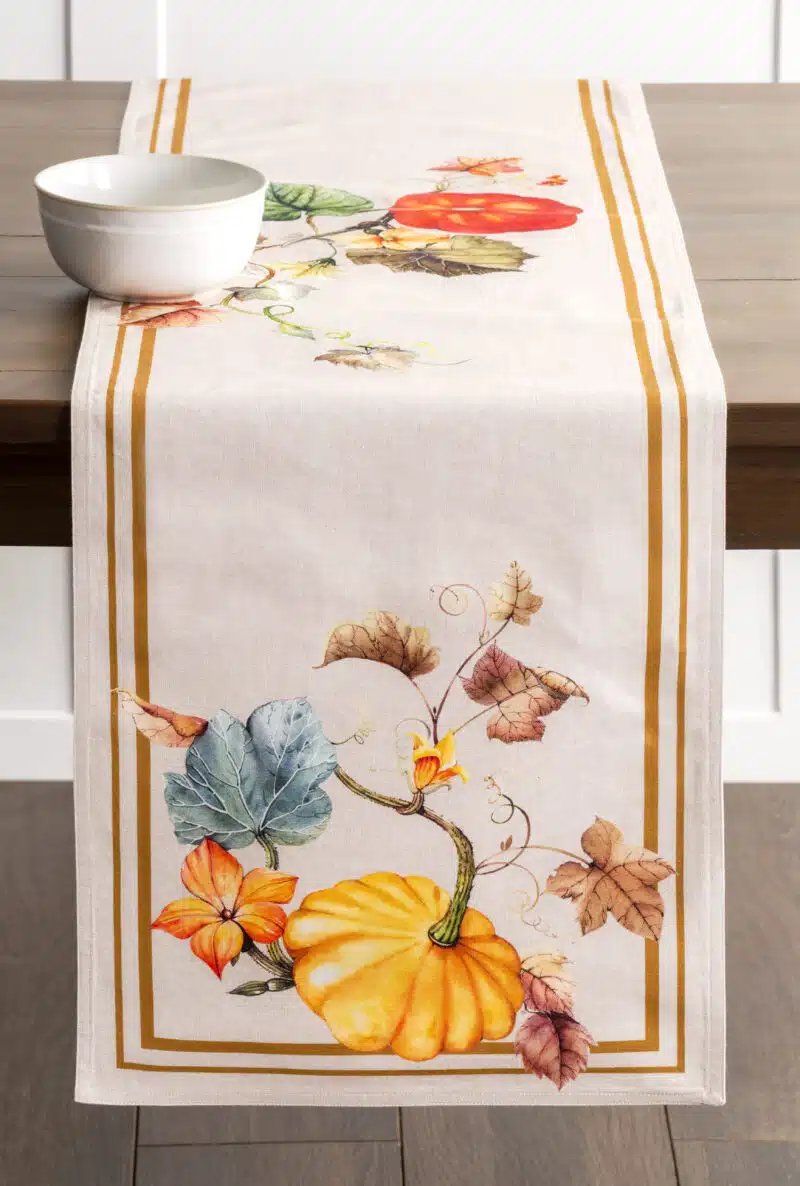 Potiron Table Runner-double side
